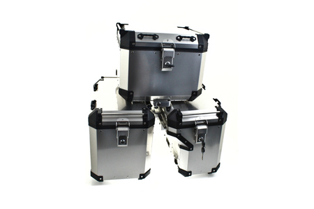 Zestaw 3 Kufrów Aluminiowych Benelli Trk 502x Srebrne 160l