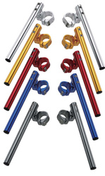 Kierownica dwuczęściowa regulowana street clip-on uchwyt 50mm kolor niebieski