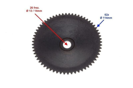 Talerz zębaty wariatora skuter 4T 139qmb gy6-50