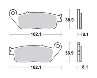 Hamulcowe kh142 / kh226 maxi sinter sinter kolor złoty