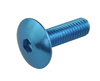Śruba owiewki aluminiowa 6X20 niebieska