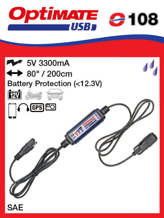 Ładowarka usb ze złączem sae 3300ma (el)