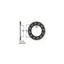 Zebatka Napedzana Stalowa Sunstar Sunr1-4536-40