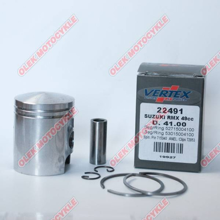 Vertex tłok suzuki morini (pierścienie 53015004225 x 1, 52715004225 x 1) (42,25mm=+1,25mm)