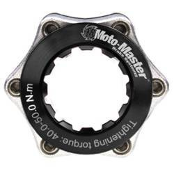 Moto-master bike adapter centerlock 6 śrub kolor czarny srebrny