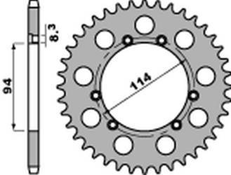 Zębatka tylna 326 40 aluminiowa (ergal) montesa 310/314/315 cota (94-00) (łańc. 520)