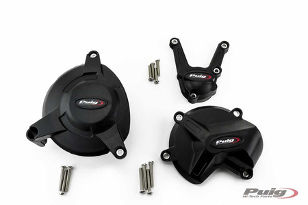 Pokrywy dekli silnika puig do bmw s1000r / s1000rr / s1000xr czarne