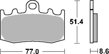 Hamulcowe kh335 track&sport sinter kolor złoty pasuje do: bmw r850/1100/1150/1200, k1200/1300 przód (zamienia mieszankę rs)