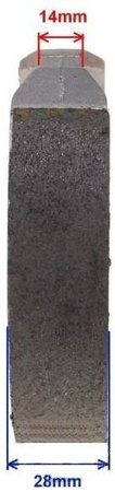 Szczęki hamulca tył motorowery 139Fmb 130X28