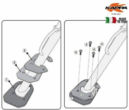 Poszerzenie stopki bocznej bmw f 650 g/ f 800 g(08-17), f 800 gadventure (13-18) - wycofana z oferty
