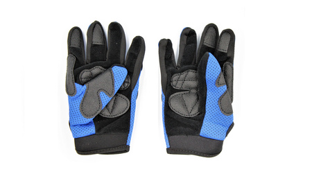 Rękawice Motocyklowe Enduro Cross Quad Moto V-01k Niebieskie S Dziecięce Rkw00000010