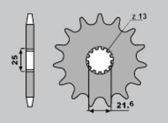 Zębatka przednia 564 14 (52014jt) suzuki gsf 650/ sv 650/ dl 650 (-1)