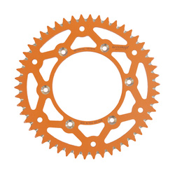 ZĘBATKA TYLNA ALUMINIOWA T7075 (ERGAL) 899 50 (89950) KTM/HUSQVARNA/HUSABERG (JTA897.50) (ŁAŃC. 520) KOLOR POMARAŃCZOWY