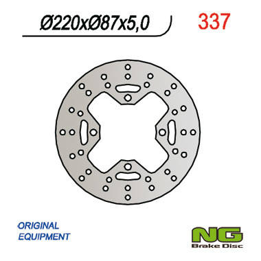 Tarcza hamulcowa tył cagiva raptor 650/1000 (220x87x5) (4x10,5mm)
