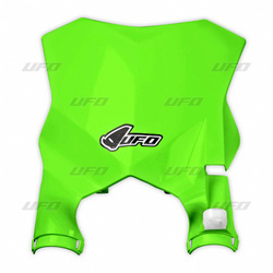 Tablica na numer startowy kawasaki kxf 250 17-19, kxf 450 16-19 kolor zielony fluo (stadium z osłonami amortyzatorów)