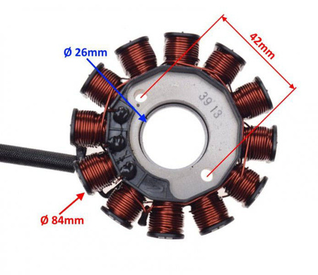 Stator iskrownik 12 cewek do Vespa LX 125 150 09-13