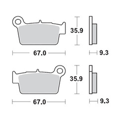 Klocki hamulcowe kh367 sinter metal oem: 11 (sinterpro racing ng) yamaha yz/wr '03