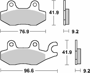 Hamulcowe kh197 street ceramic kolor czarny