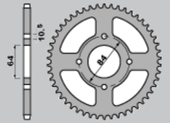 Zębatka tylna 4302 39 suzuki ltz 400, ltf 160 (2114-39) (jtr1826.40)