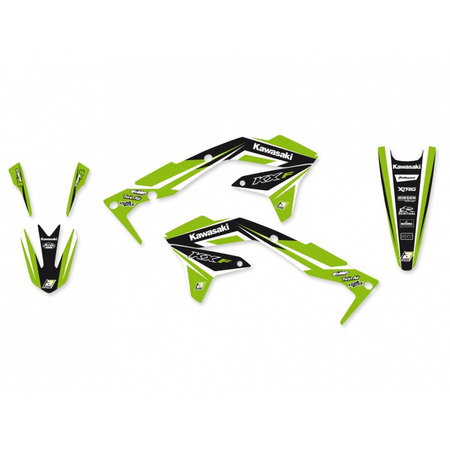 Komplet naklejek (oklein) kawasaki kxf 450 '16-'18 dream 4 kolor zielony/czarny