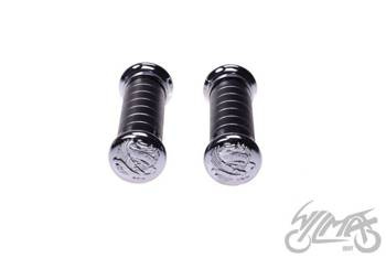 Manetka metal ryflowana czarna + rolgaz