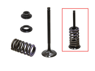 ZAWÓR WYDECHOWY (KOMPLETNY ZAWÓR ZE SPRĘŻYNAMI I PODKŁADKAMI) HONDA CRF 150 F '06-'17 STALOWY (MX-09544E) (25,9X4,94X82,63MM)