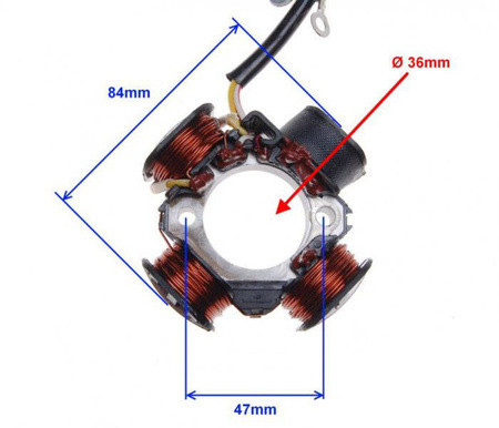 Stator iskrownik koło magnesowe do TGB 4 cewki