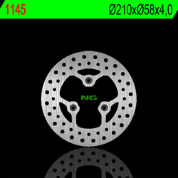 Tarcza hamulcowa tył peugeot citystar 125 14-18 (210x58x4,0mm) (3x8,5mm)satelis 125 06-18