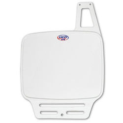 Tablica na numer startowy UFO Vintage biała