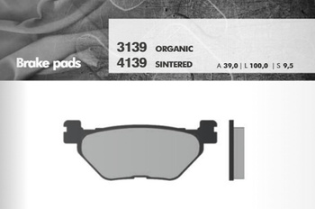 Klocki hamulcowe kh319/2 yamaha tdm/fjr/xt/xv/xvs tył (ft 3139)