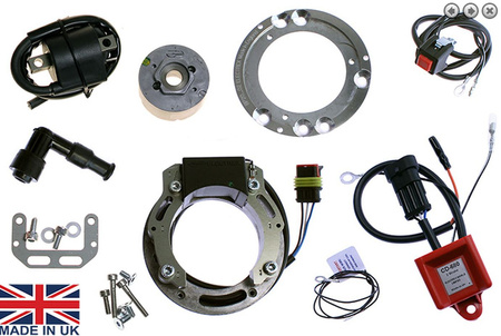 ZESTAW ZAPŁONOWY WIRNIK, (KOŁO MAGNESOWE) UZWOJENIE ALTERNATORA, REGULATOR NAPIĘCIA, CEWKI ZAPLONOWE, FAJKI ŚWIEC, MODUŁ CDI SUZUKI RM 400 / 500, YAMAHA YZ 125 / 250 (STATOR 110MM) - NA ZAMÓWIENIE