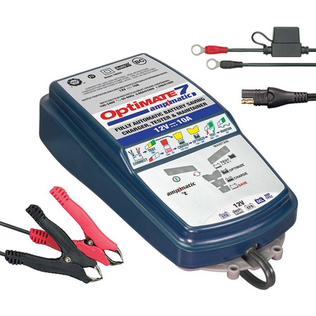 Ładowarka akumulatorów optimate 7 ampmatic 12v 10a, 3-400ah, agm / gel / std, sae (el) - stary kod tm254