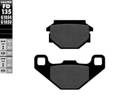 Klocki hamulcowe kh173 półmetaliczne