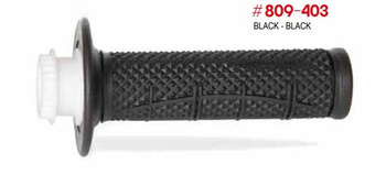 MANETKI PG809 OFF ROAD Z BLOKADĄ SCS LOCK-ON + 7 ADAPTERÓW ROLGAZU (22+25MM) KOLOR CZARNY DWUSKŁADNIKOWE HALF WAFFLE DŁ. 115MM (809-403)