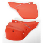Boczki tylne honda cr 125/500 '89-'90, cr 250 '88-'89 kolor czerwony (red)