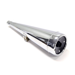 KOŃCÓWKA WYDECHU / TŁUMIK CHROMOWANY HONDA CX 500 '78-'79 LEWY (OEM: 18330-415-023) (REPLIKA ORYGINAŁU)