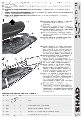Stelaż kufra tylnego Shad do Keeway RKS