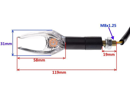 Kierunkowskazy led motocyklowe z Homologacją