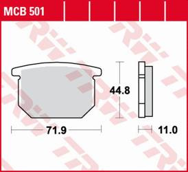 Klocki hamulcowe kh065 organic suzuki gs 550 '78-'82,gr 650 '83-'89, gsx 750s katana '82-'84, gsx 1100e/l '80-'83 przód