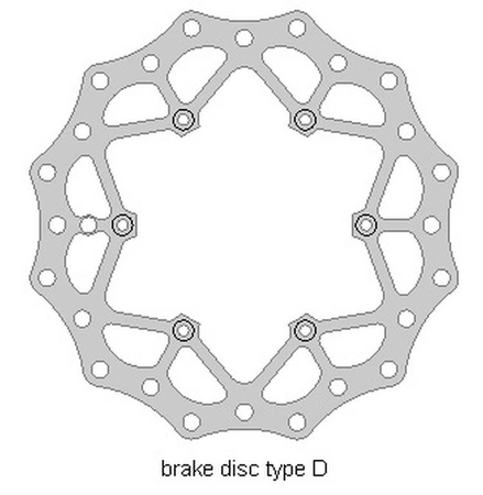 Tarcza hamulcowa przód beta 2t/4t 13-21 260x126,5x3mm pływająca ultra lekka
