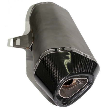 Tłumik 63mm stal nierdzewna + włókno węglowe tutlq1059