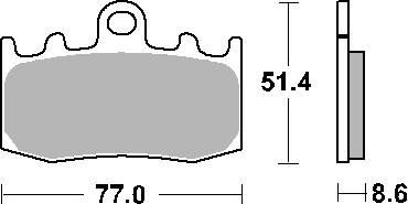 Hamulcowe kh335 street ceramic kolor czarny pasuje do: bmw r850/1100/1150/1200, k1200/1300 przód