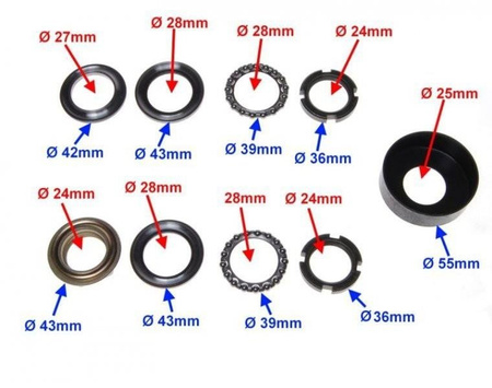 Łożysko główki ramy skuter Keeway Focus Fact