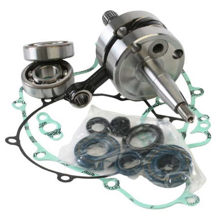 Wiseco wał korbowy kawasaki kx 65 '00-05, suzuki rm 65 '03-05 (z łożyskami i uszczelniaczami na wał oraz kompletem uszczelek na dół silnika) (hr 4014)