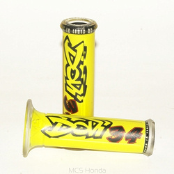 Manetki 01684/f-ad (120 mm/22 mm) z otworem kolor żółty