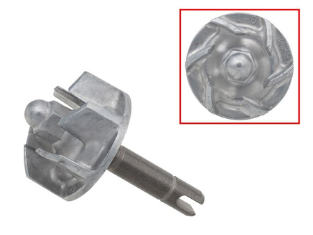 Bronco 2022/01 wałek i wirnik pompy wody yamaha yfm 660 grizzly '02-'08, yxr 660 rhino '04-'07 (5km-12450-10-00)