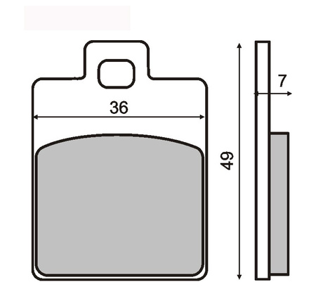 Klocki Hamulcowe Sintered Piaggio Free Et2/Te4/Lx