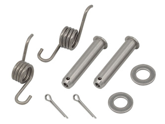 ZESTAW MONTAŻOWY PODNÓŻKÓW (SWORZNIE, SPRĘŻYNY, PODKŁADKI I ZABEZPIECZENIA) GAS GAS, HUSQVARNA, KTM