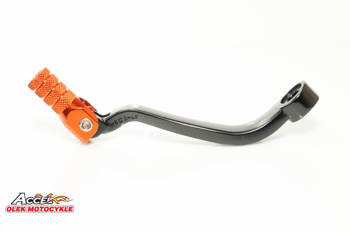 Dźwignia zmiany biegów ktm sxf250/350 '16-'19, excf 250/350 '17-'19, husqvarna aluminiowa kolor czarny, końc. pomarańcz. (79234031000)