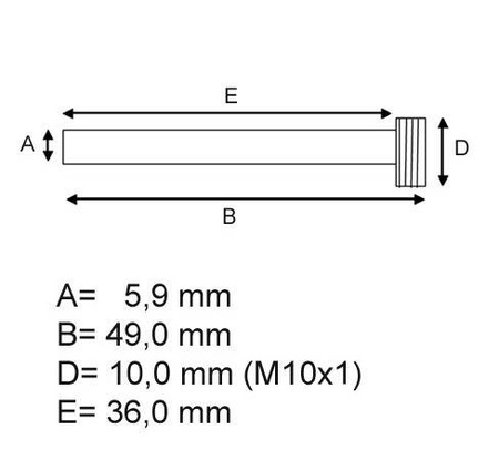 Trzpienie ( wieszaki ) klocków hamulcowych honda cb/cr/crf/cbr/nx/xr/xrv, yamaha yz/yzf/yfm, suzuki rm/rmz/drz, kawasaki kx/kxf/klx przód
